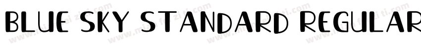 Blue Sky Standard Regular Italic字体转换